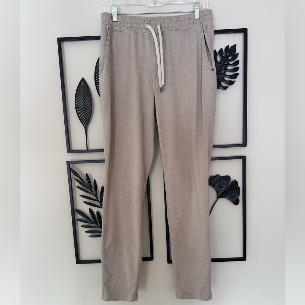 Vuori Mens Ponto Performance Joggers Tan Medium